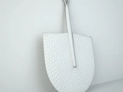 African Handwoven Fan 35 3D model