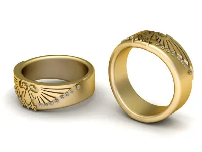 DESIGN TAJ ENAGEMENT RING 3D PRINTABLE MODEL  3D print model