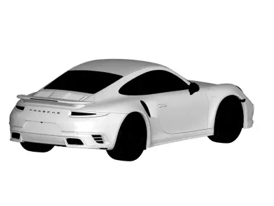 Porsche 911 Turbo Coupe  3D model