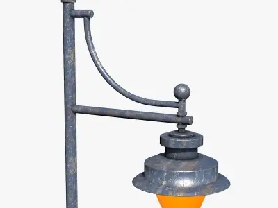 Street Lantern Low-poly 3D model