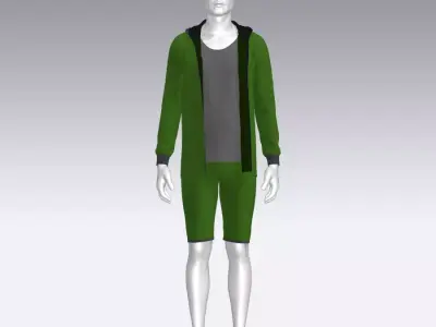 Sport Suit Low-poly 3D model