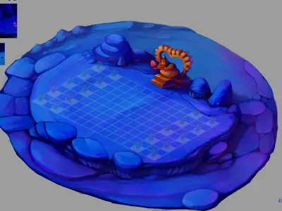 Game Low Mode - Desert Lights 03 3D model