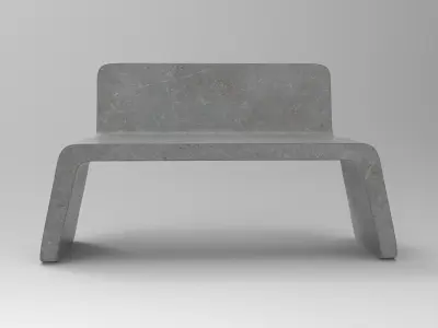 Vari Bench Low-poly 3D model