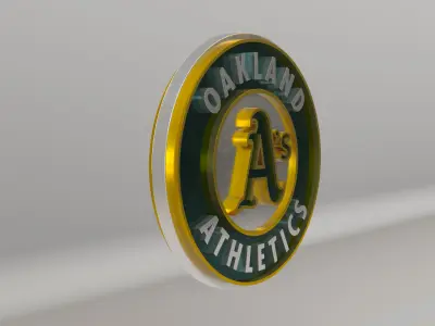 MLB Oakland Athletics V1 Team Logo 3D model