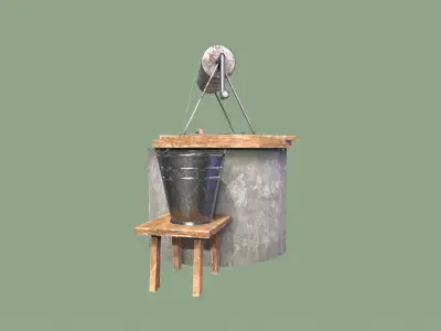 Old Well Low-poly 3D model