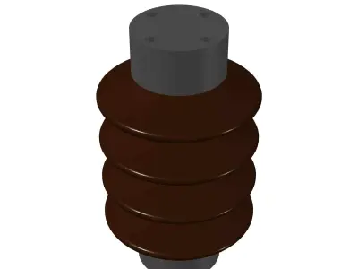 Voltage outdoor mounting insulator C4-125 Free 3D model