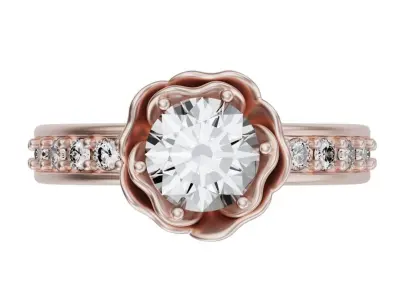 Rose Ring Free 3D print model