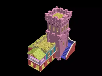 Medieval House 71 3D print model 3D model