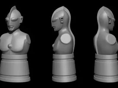 Ultraman Bust Free 3D model