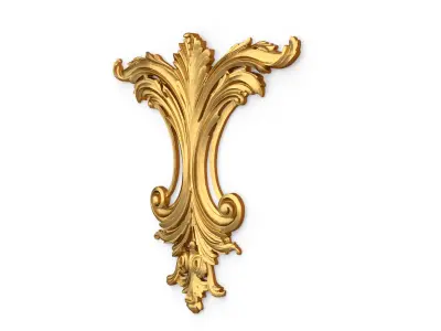 Classic decor ornament carved 08 3D model