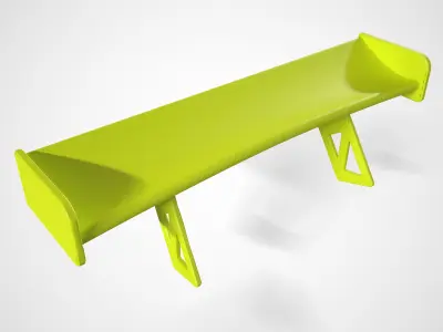 PORSCHE 911 GT3R 2019 SPOILER 3D print model