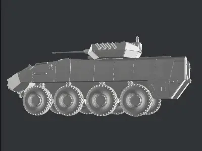 Piranha 5 with samson 30 turret 3D print model