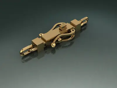 Bracelet lock clasp box 3D print model 3D print model