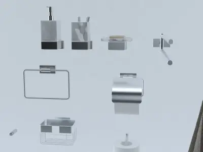 Bathroom Accessories 3D model