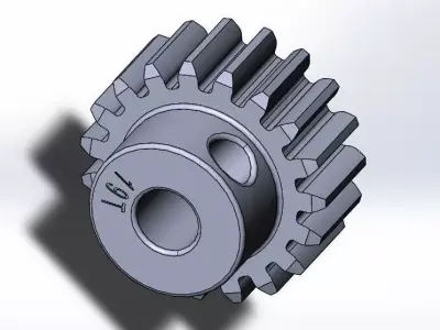 Tamiya TT-01 E Pinion Gear 19T 3d Print Model 3D print model