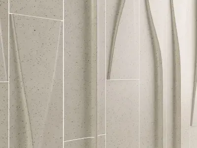 Wall Model tiled with vertical lines 3D model