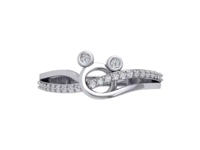 Wedding Ring  3D print model 46