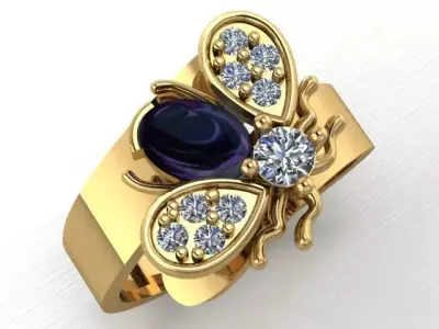 bee ring  3D print model