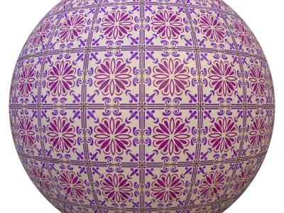 tile patterned 136-seamless-4k-pbr  3D model