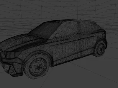 Audi A1 2019 car 3D model