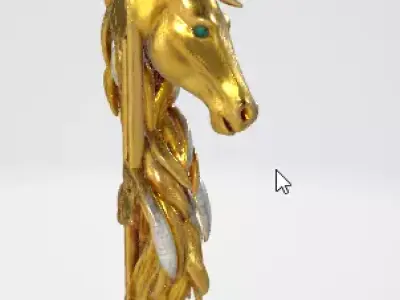 Decorative Horse Accessory 3D Model 3D model