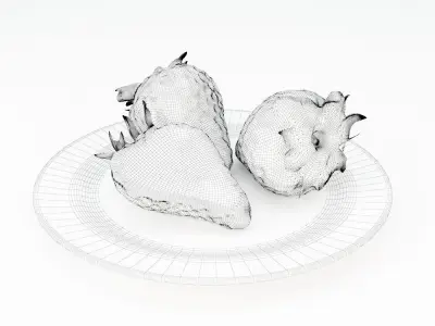 Strawberries 3D model