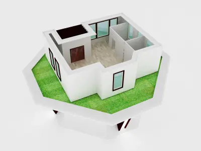 F16 House Maquette Architecture 3D model