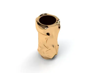 vaso decorative gold  object 3D model