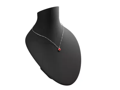 General Ruby Necklace Free 3D model