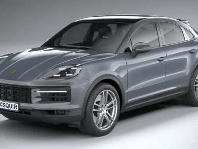 Porsche Cayenne Coupe 2024 3D model