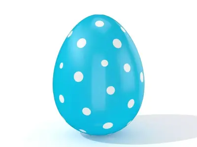 Easter egg N005 Low-poly 3D model