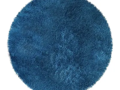Round rug 3D model purchase