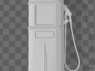 VINTAGE GAS PUMP 3D model