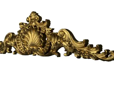 Classic decor ornament v-3D model 61 3D model