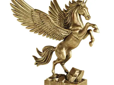pegasus statue 2 3D model