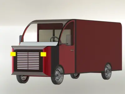 Truck delivery 3D model