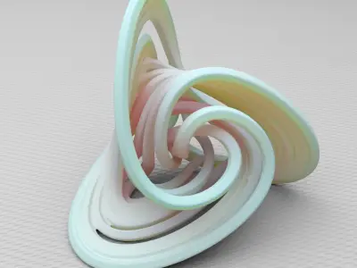 Parametric Earring 3D printable 3D print model