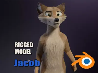 Jacob anthro dingo 3D model