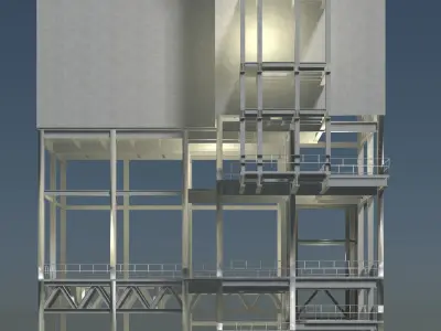 Industrial building 23zz36 3D model