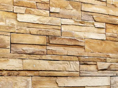 Stone wall slate 3D model