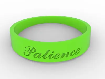 Patience Ring Female Green 3D print model