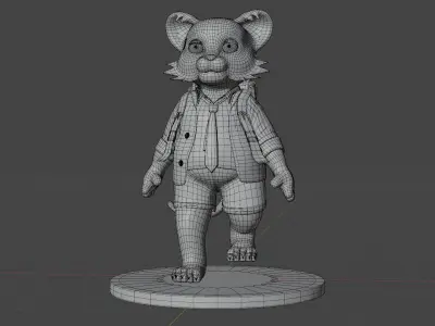 Tiger Cub Low-poly 3D model purchase