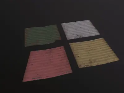 Salvage Metal Collection 3D Model Low-poly 3D model