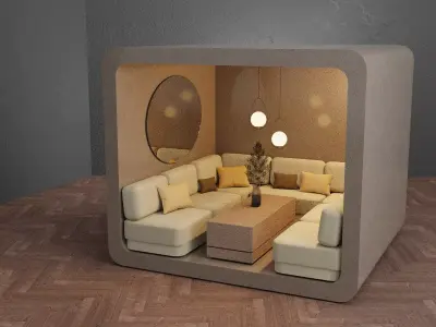Lounge zone 3D model