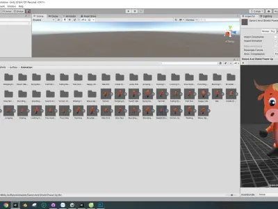 Character002 Animated Buffalo 3D Low-poly 3D model