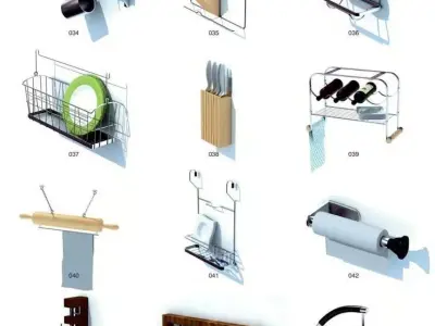 Kitchen utensils 3D model