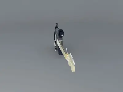 Eddie Van Halens Frankenstrat guitar Free 3D model