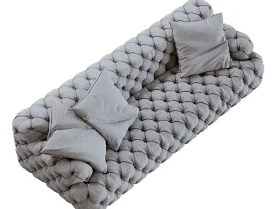 Meridiani Norton Capitonne sofa  3D model