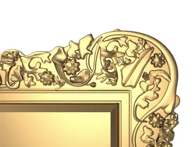 carved frame 3D model 31