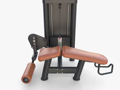 Leg curl machine 3D model